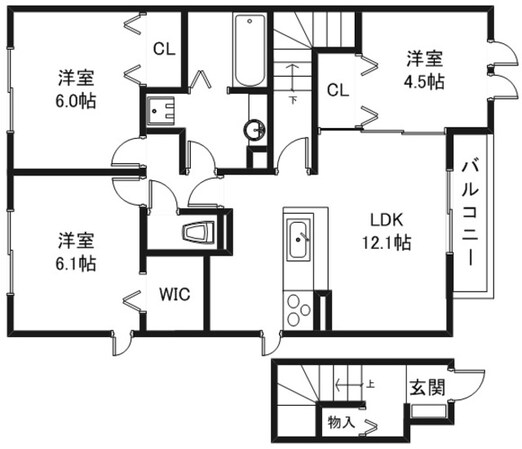 ファミーユⅡの物件間取画像